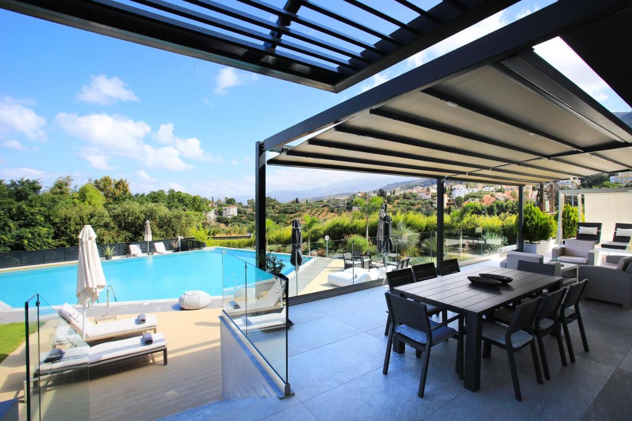 Orama Luxury Villa 4 Bedrooms With Private Pool Hersonissos  Zewnętrze zdjęcie
