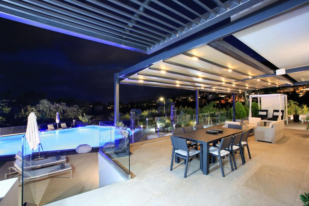 Orama Luxury Villa 4 Bedrooms With Private Pool Hersonissos  Zewnętrze zdjęcie