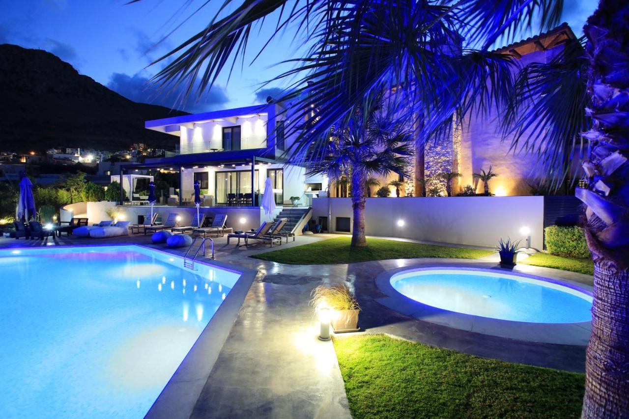 Orama Luxury Villa 4 Bedrooms With Private Pool Hersonissos  Zewnętrze zdjęcie