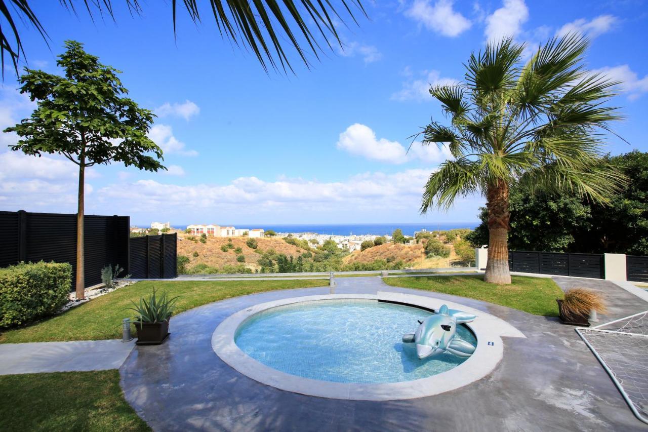 Orama Luxury Villa 4 Bedrooms With Private Pool Hersonissos  Zewnętrze zdjęcie