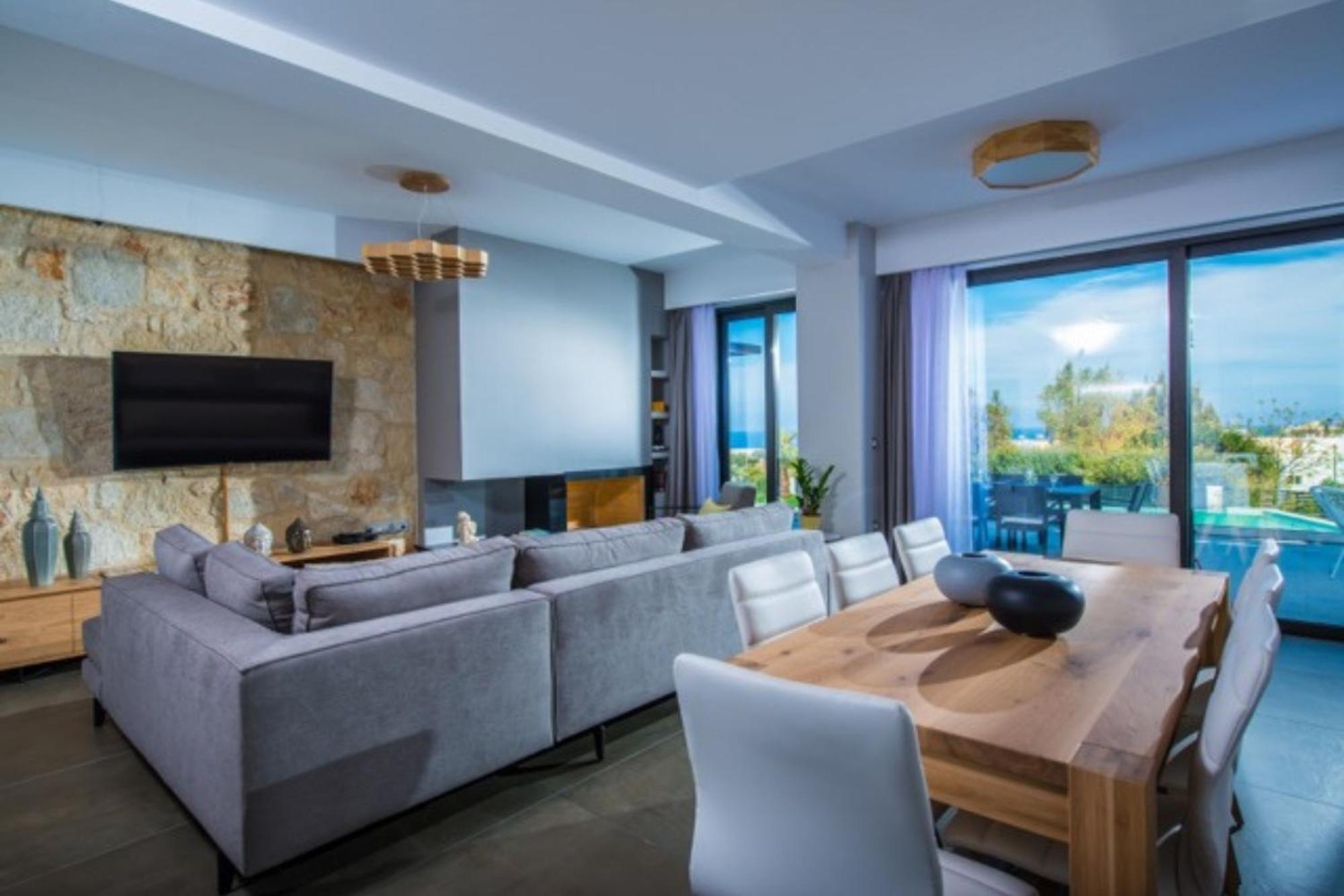 Orama Luxury Villa 4 Bedrooms With Private Pool Hersonissos  Zewnętrze zdjęcie