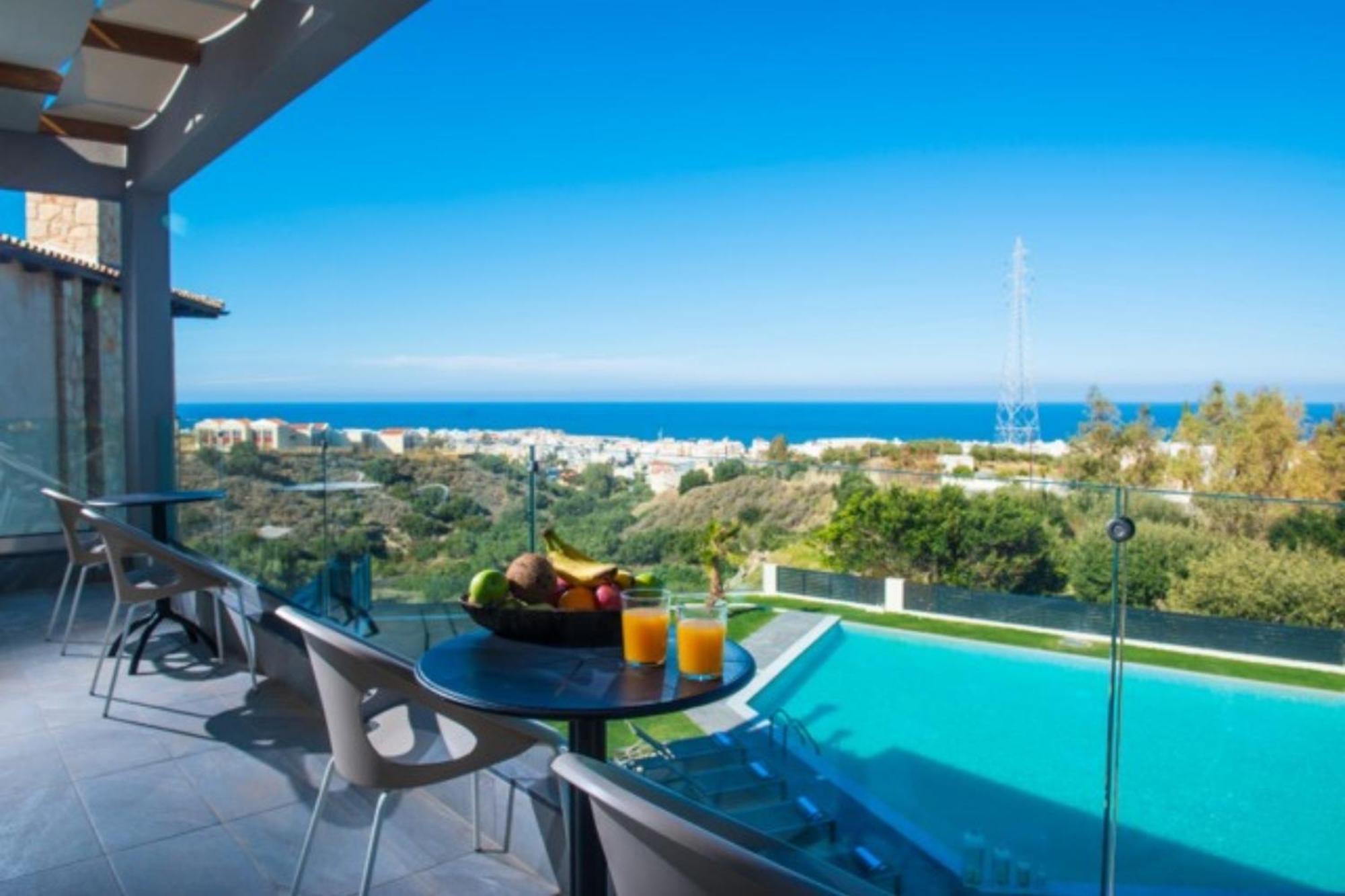 Orama Luxury Villa 4 Bedrooms With Private Pool Hersonissos  Zewnętrze zdjęcie