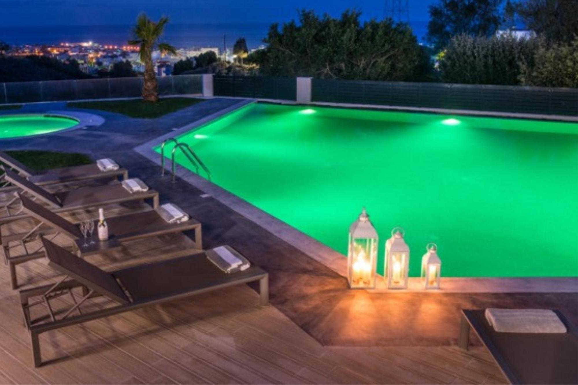 Orama Luxury Villa 4 Bedrooms With Private Pool Hersonissos  Zewnętrze zdjęcie