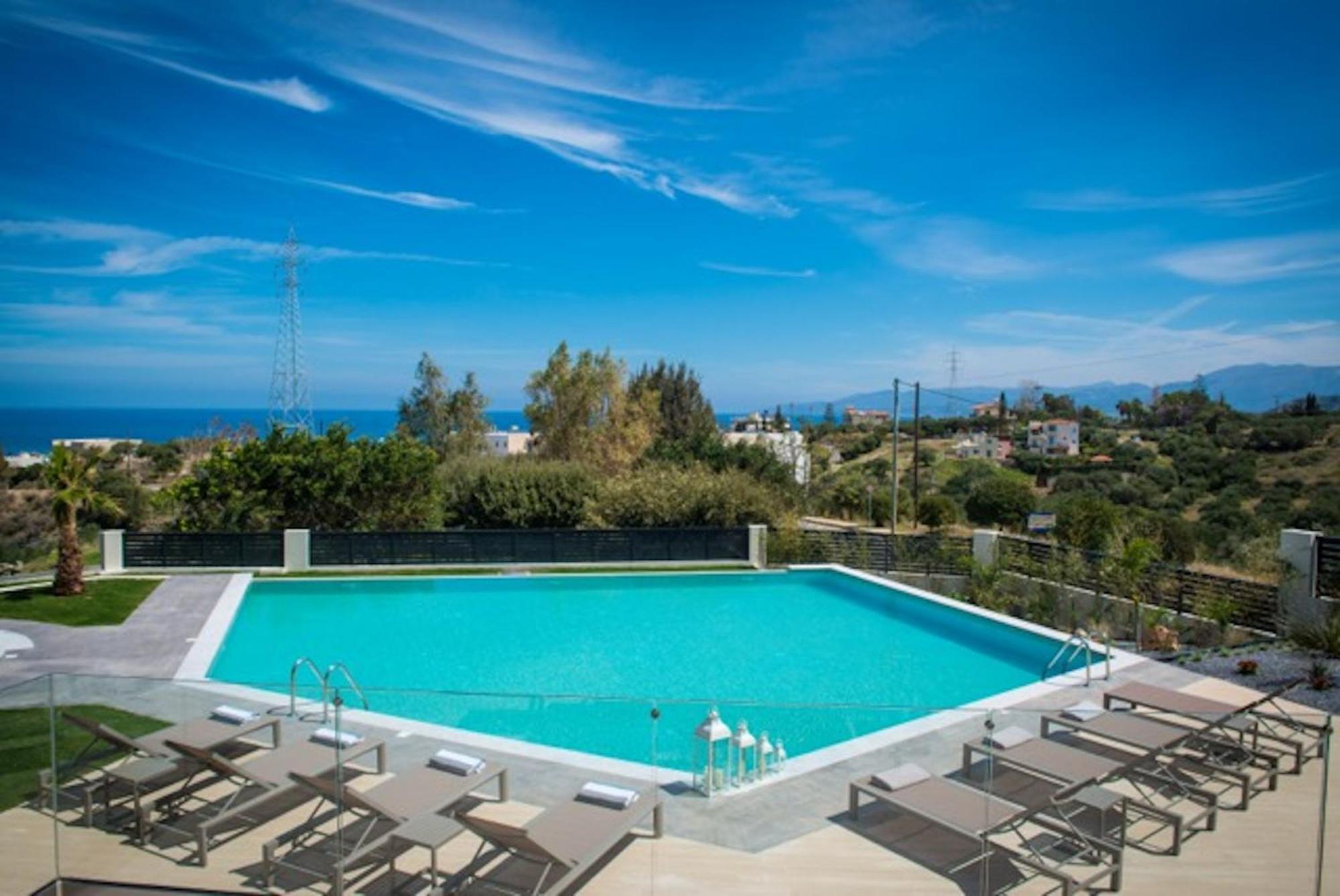 Orama Luxury Villa 4 Bedrooms With Private Pool Hersonissos  Zewnętrze zdjęcie